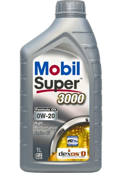Super 3000 F-Ov 0W-20 Tam Sentetik Motor Yağı 1 Lt - (2 Ad)