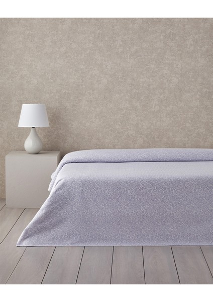 Tımeless Garden Baskılı Tek Kişilik Pike 150 x 220 cm Lila