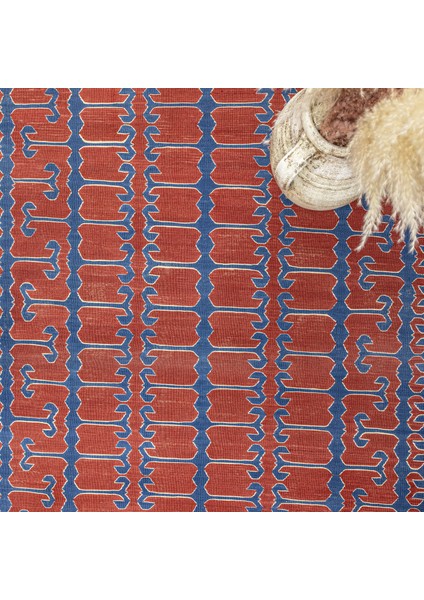 Nova El Dokuma Kırmızı Yüncü Kilim 132 x 174 cm modelleri