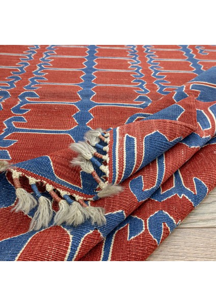 Nova El Dokuma Kırmızı Yüncü Kilim 132 x 174 cm indirimleri