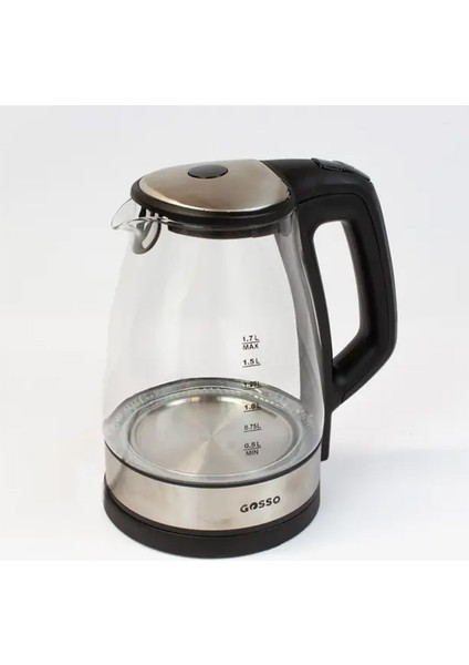2250 1.7 Lt Işıklı Cam Kettle