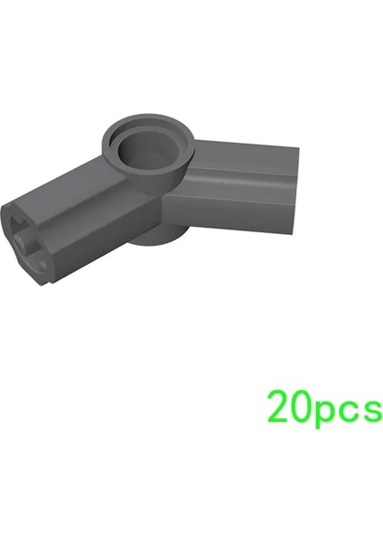 Moc 20PCS 32192 Aks Bina Taşları Kit Pim Konnektörü Açılı 135 Degress Tuğla Parçacık Eğitim Oyuncakları Çocuk Doğum Günü Hediyesi Renk: 199-DARK Gri (Yurt Dışından)