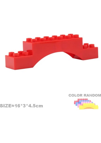 Büyük Yapı Taşları Ev Aksesuar Parçaları Çatı Pencere Duvar Inşaatı Duplo Tuğlaları Çocuklar Için Eğitim Oyuncakları Hediye Rolor: 2 Pcs Çatı Braketleri (Yurt Dışından)