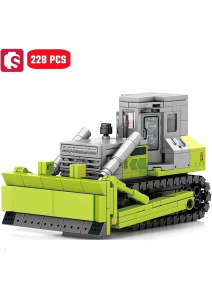 Sembo Mühendislik Araç Montajı Yapı Taşları Kitleri Moc Excavator Mikser Kamyon Model Tuğlalar Diy Eğitim Oyuncakları Erkek Hediyesi: Mini Excavator (Yurt Dışından)