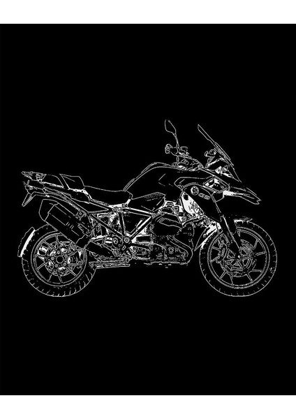 Bmw Gs 1200 Portre Büyük Sırt Patch Yama