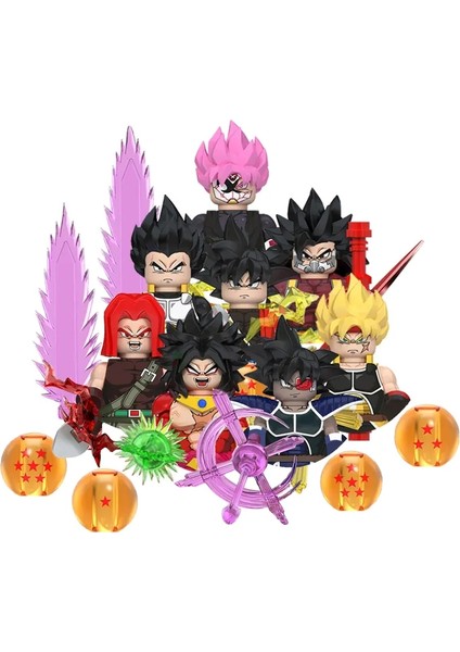 Moc Japon Anime Çizgi Film Yapı Taşları Mini Aksiyon Figürü Uyumlu Aksesuarlar Model Oyuncaklar Tuğla Çocukların Doğum Günü Hediyesi: Ejderha Topu 06 (Yurt Dışından)