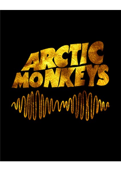 Arctic Monkeys Logo Wave Gold Büyük Sırt Patch Yama