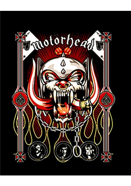 Motörhead Ace Of Spades Grup Face Büyük Sırt Patch Yama