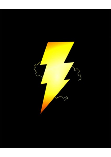 Shazam Logo Büyük Sırt Patch Yama