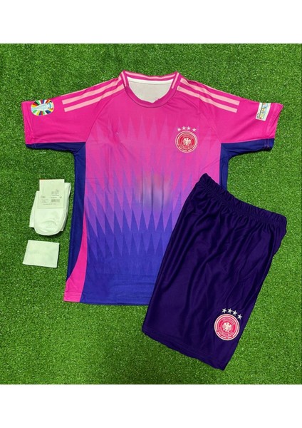 Almanya Euro 2024 Isimsiz Deplasman Çocuk Forması 3'lü Set