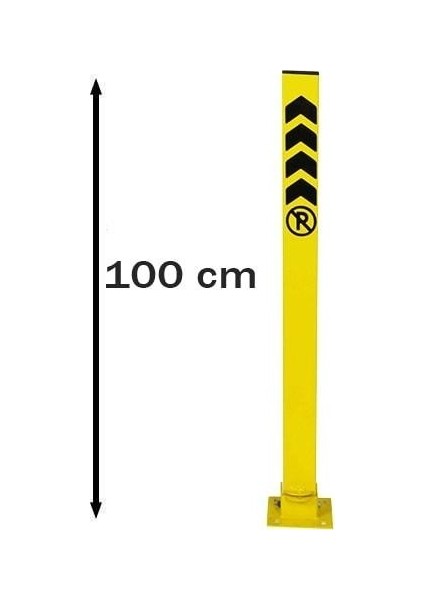 Kilitli Kişisel Profil Yatar Otopark Bariyeri 100 cm