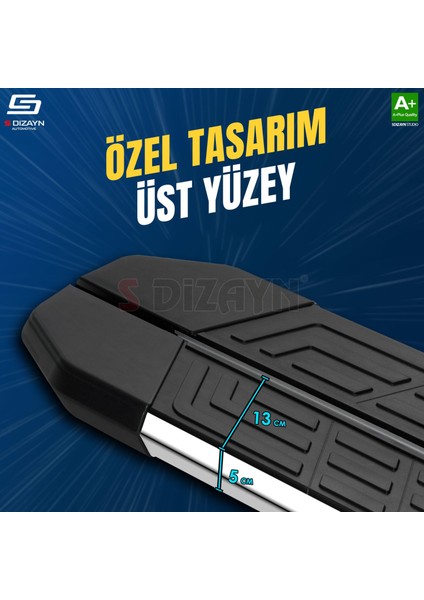 Fiat Scudo 3 Uzun Şase Newline Krom Yan Basamak 243 cm 2020 Üzeri A+ Kalite