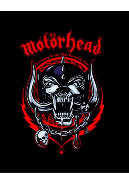 Motörhead Everything Louder Büyük Sırt Patch Yama