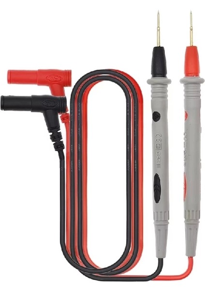 Multimetre Probu 1000V 20A Tüm Multimetreler ile Uyumlu Test Ölçüm Kalosu 1 Metre