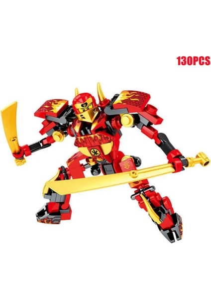Ninja Savaş Makinesi Lloyd Savaş Zırhı Mech Mini Model Aksiyon Figür Yapı Taşları Yapı Taşları Uyumlu Karikatür Anime Şehirleri Çocuk Oyuncakları Hediyeler Renk: 68203-A (Yurt Dışından)