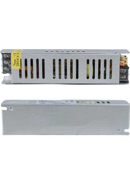 ALN-M1205S 12 Volt 5 Amper Slim Metal Kasa Adaptör 160X40X35MM