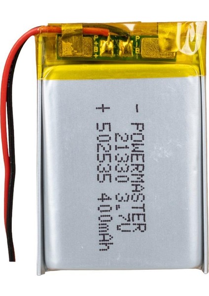 502535 3.7 Volt 400 Mah Lityum Polimer Pil