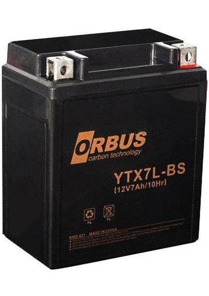 12 V 7 Amper Elektrikli Karbon Bisiklet Aküsü YTX7L-BS