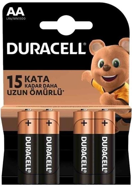 LR6/MN1500 1.5V Alkalin 4'lü Aa Kalem Pil