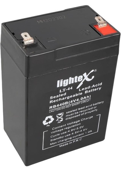 Lt-44 4VOLT 4.0AMPER Kuru Işıldak Aküsü