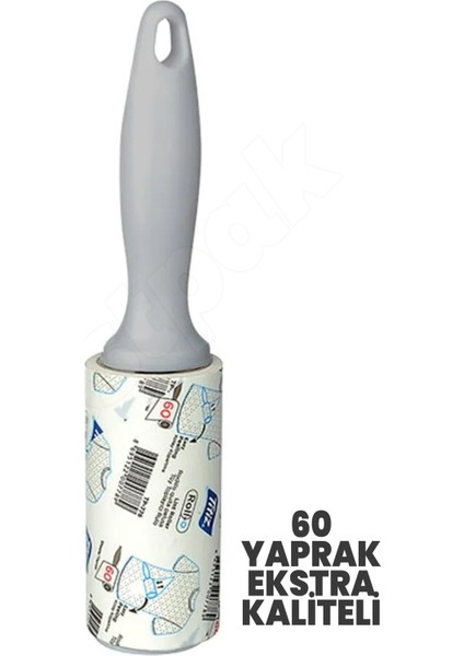 60 Yaprak Titiz Rollo Tüy Toplama Rulosu - Ekstra Güçlü Toz Toplama Rulosu - Kaliteli Tüy Toplama