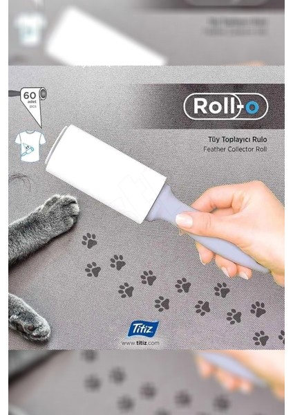 60 Yaprak Titiz Rollo Tüy Toplama Rulosu - Ekstra Güçlü Toz Toplama Rulosu - Kaliteli Tüy Toplama
