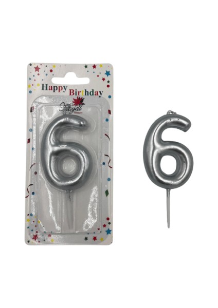 Mum Rakam 6 Yaş Gümüş Lüks