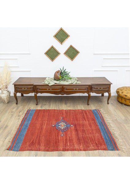 Lemi Kırmızı El Dokuma Kilim 110 x 161 cm fiyatları