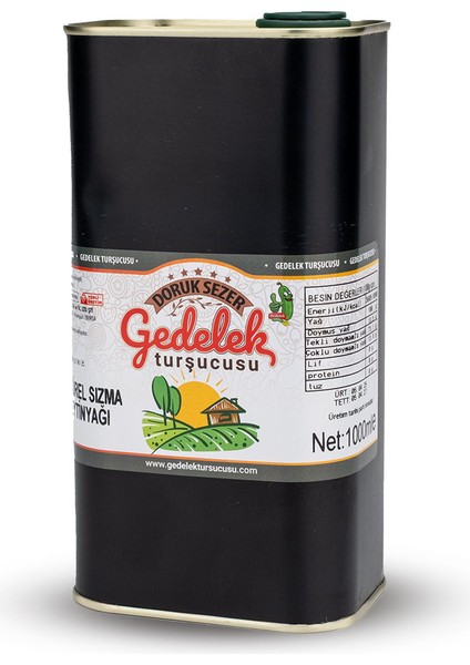 Naturel Soğuk Sıkım Sızma Zeytinyağı 1 Lt