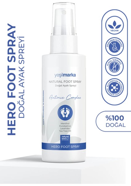 Yeşil Marka Hero Doğal Ayak Spreyi 100ML