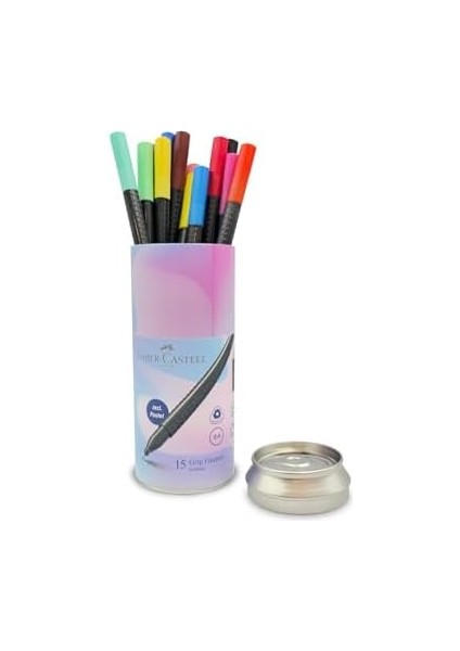 Grip Finepen, Tin 15'li, Ince Uçlu Kalem