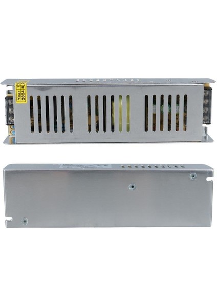 ALN-M12165S 12 Volt 16.5 Amper 200 Watt Slim Metal Kasa Adaptör 200X60X40MM