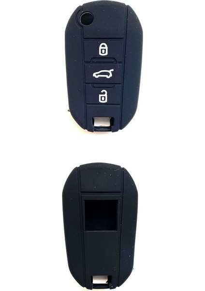 Peugeot 208 308 301 3008 5008 Citroen C-Elysee Silikon Anahtar Kılıfı