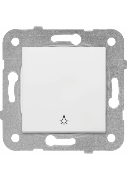 Karen Serisi Beyaz Zil Duvar Tipi Modern Zil Anahtarı