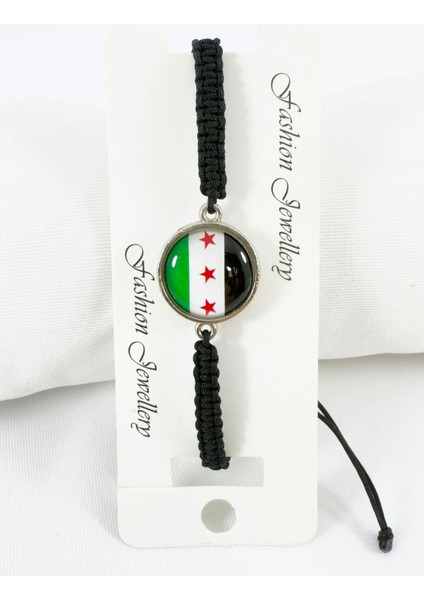 Suriye Bayrağı Bileklik, Asansörlü Boyutu Ayarlanabilir Ipli fiyatları