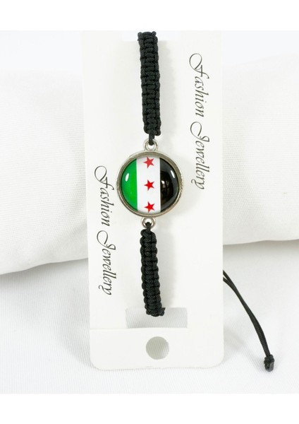 Suriye Bayrağı Bileklik, Asansörlü Boyutu Ayarlanabilir Ipli modelleri