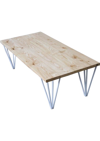 Metal Orta Sehpa Ayağı 4lü Set Beyaz Renk
