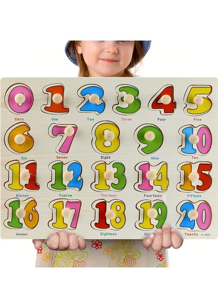 No.7 Tarzı Montessori Ahşap Puzzle El Tutma Tahtaları Oyuncaklar Tangram Bulmaca Bebek Eğitici Oyuncaklar Karikatür Araç Hayvanlar Meyve 3D Bulmacalar (Yurt Dışından)