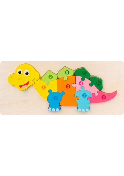 No.6 Tarzı Çocuklar Için Ahşap 3D Alfabe Sayı Bulmaca Tahtası Bebek Harf Dijital Geometrik Montessori Erken Öğrenme Eğitici Oyuncaklar (Yurt Dışından)