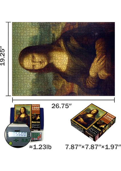Honlanmış Stil Yetişkinler Için Maxrenard Puzzle Oyunları - Van Gogh ve Mona Lisa Sanatı - Eğlenceli ve Zorlu Oyunlar (Yurt Dışından)