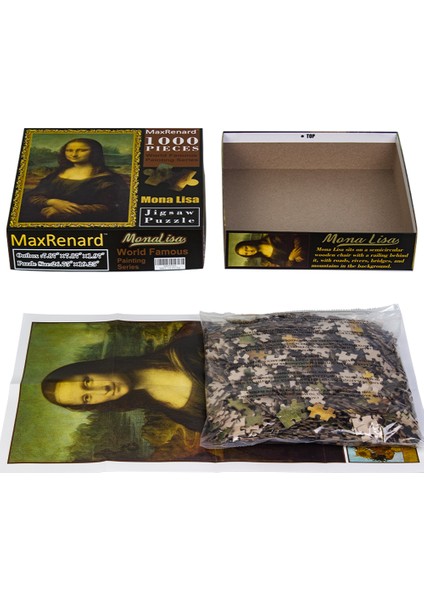 Honlanmış Stil Yetişkinler Için Maxrenard Puzzle Oyunları - Van Gogh ve Mona Lisa Sanatı - Eğlenceli ve Zorlu Oyunlar (Yurt Dışından)