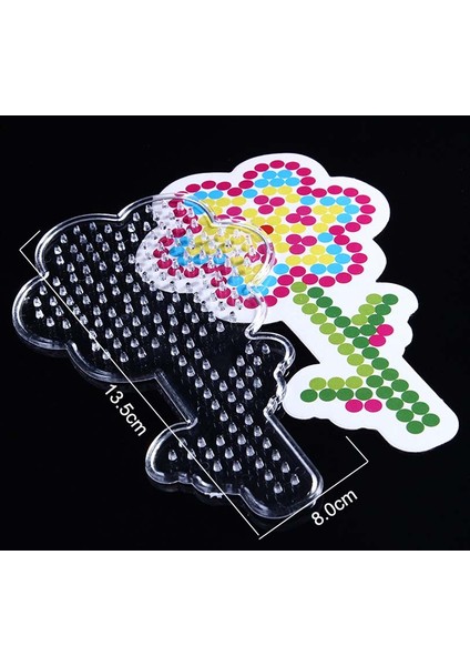 Kumral Tarzı 5mm Hama Boncuklar Için Puzzle Tahtaları Desen Şablonları ve Ütüleme Kağıdı Beyaz Plastik Cımbız 3D Oyuncak Çocuklar Için (Yurt Dışından)