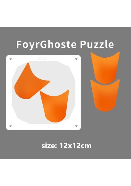 Dört Hayalet Tarzı Şeffaf Akrilik Puzzle Tahtası Çocuklar ve Yetişkinler Için Montessori Eğitici Oyuncaklar Zekice Tahta - Çocuklar Için Eğlenceli Bulmaca Oyunu (Yurt Dışından)