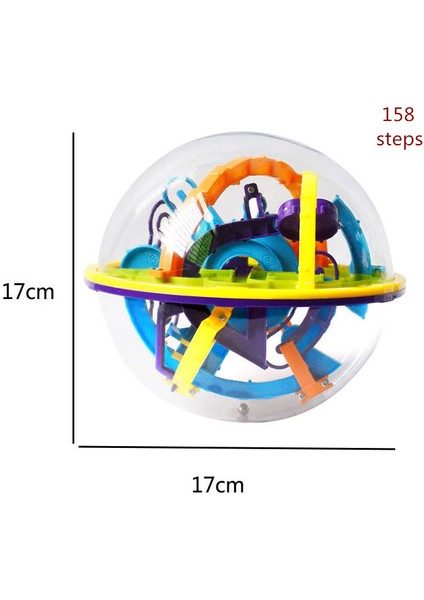 158 Adım Stili 3D Bulmaca Topu Büyülü Zeka Labirent Topu Adımlar Iq Denge Perplexus Manyetik Top Mermer Bulmaca Oyunu Çocuk ve Yetişkin Oyuncakları (Yurt Dışından)