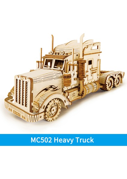 MC502 Stili Robotime 3D Ahşap Bulmaca Amerika Ağır Kamyon Bulmaca Oyunu Model Klasik Kendin Yap Araba Model Kitleri Oyuncak Çocuklar Yetişkin Doğum Günü Hediyesi (Yurt Dışından)