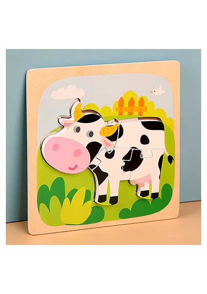 INEK-HH165 Tarzı Çocuklar Için 3 Boyutlu Montessori Ahşap Puzzle Eğitici Oyuncaklar Bebek Oyunu Jigsaw Bulmacalar Bebekler Için Eğitici Oyuncaklar (Yurt Dışından)