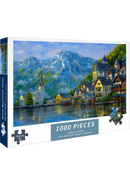 4 Stili Yazın Yetişkin Mini Puzzle Tarla Manzara Resim Serisi Eğitici Zihinsel Bulmaca Oyunu Oyuncakları (Yurt Dışından)