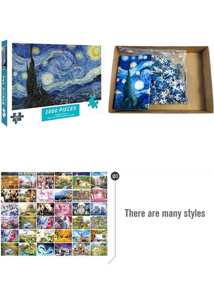 4 Stili Yazın Yetişkin Mini Puzzle Tarla Manzara Resim Serisi Eğitici Zihinsel Bulmaca Oyunu Oyuncakları (Yurt Dışından) modelleri