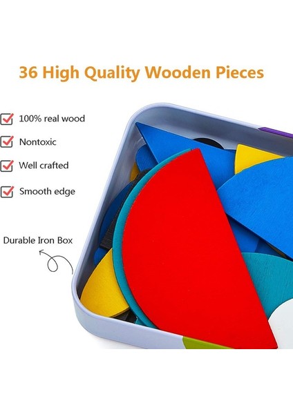 C Stili Bebek Ahşap Hayvan 3D Puzzle Oyuncağı Renkli Tangram Çocuklar Montessori Eğitici Sıralama Oyunları Hediye Oyuncaklı Çocuklar Için Etkileşimli Oyuncak (Yurt Dışından)