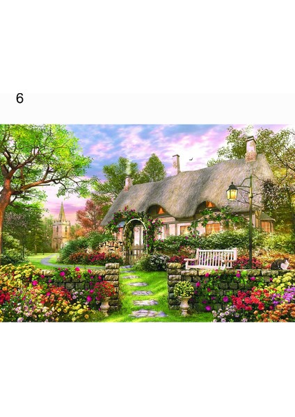 Ordu Yeşili Tarzı Hayvan Yağlı Boyama, Uzay Yolcu Ege Denizi Manzara Yağlı Boyama Yetişkin Kağıt Puzzle Çocuk Oyuncak Hediye (Yurt Dışından)